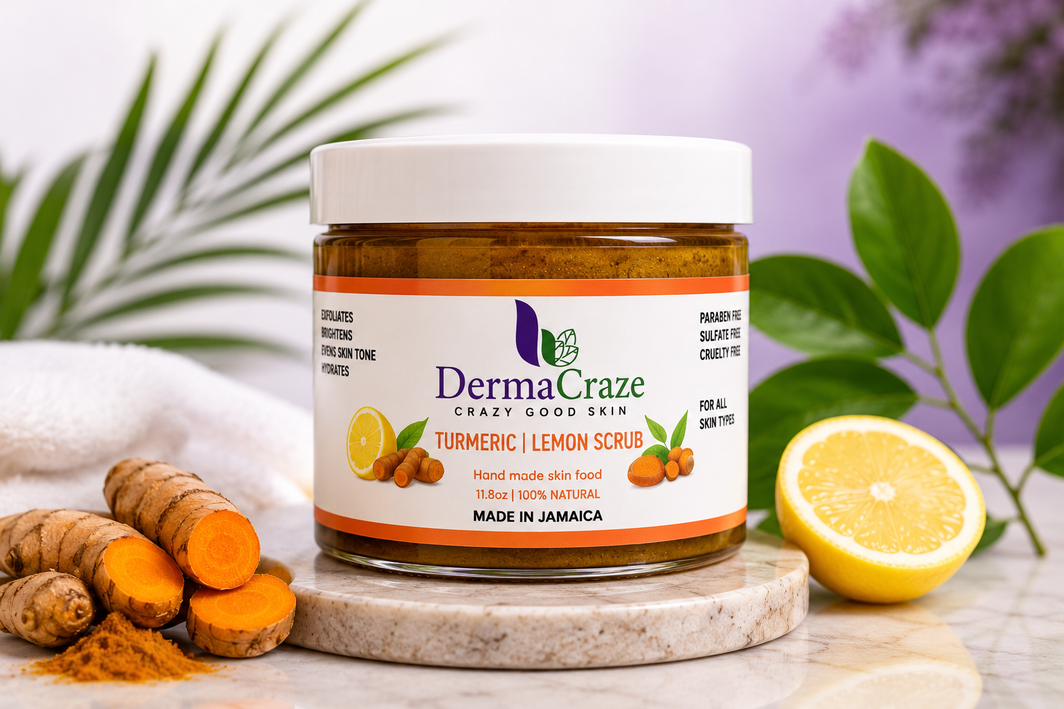 turmeric lemon scrub